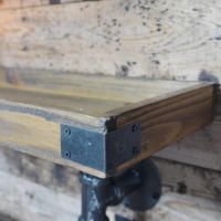 Close up of metal and wood