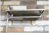 Close up of Urban Industrial Pipe Shelving Unit 