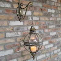 "Moroccan" Hanging Lantern & Bracket