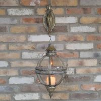 "Moroccan" Hanging Lantern & Bracket in Situ