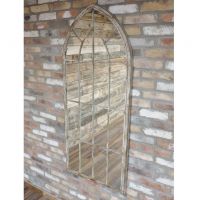 Large Rustic Arched Mirror in Situ