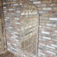 Large Rustic Arched Mirror 