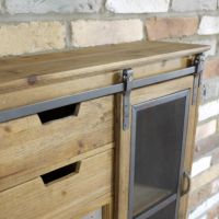 Close-Up of Surface and Sliding Door