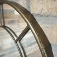 Close up of Antique Gold Arched Mirror 