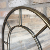 Close up of Arch on Antique Gold Mirror 