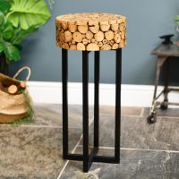 Side Table in Situ with a Plant on Top