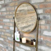 Close up of Mirror and Shelf