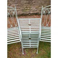 Close up of integral table 