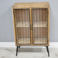 Two Door Industrial Caged Cabinet Empty  Two Door Industrial Caged Cabinet Empty