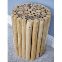 Teak Wood Side Table in Situ