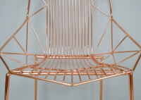 Close up of armchair seat 