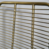 Close up of metal backrest 