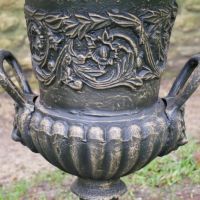 Close up of detailing on urn 