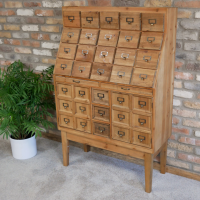 Side view of Large Haberdashery Storage Cabinet 