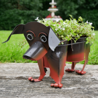 Dachshund Double Planter Dachshund Double Planter