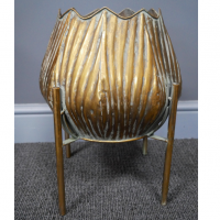 Antique Gold Bulb Indoor Planter 