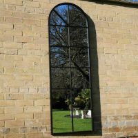 Arched Garden Mirror on Wall 