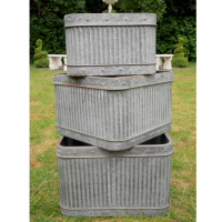 Galvanised Metal Square Dolly Tubs Galvanised Metal Square Dolly Tubs