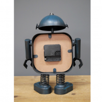 Rear view of Ro-bot Blue Square Clock