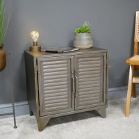 Grey Metal Industrial Cabinet in SItu