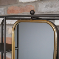 Close up of adjustable mirror 