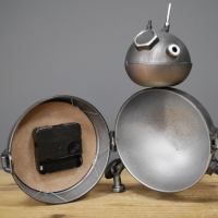 Inside of Circular Robot Clock