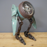 Clock shaped like a Robot Spaceship 