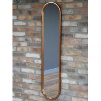 Oval Mirror - Copper Finish in Situ