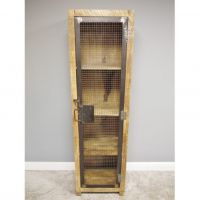 "Tall" Industrial Mango Wood Cabinet in Situ "Tall" Industrial Mango Wood Cabinet in Situ