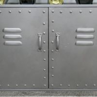 Close-Up of Closed Cabinet