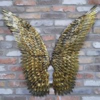 Antique Gold Angel Wings 