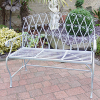 "Love Heart" Metal Bench 