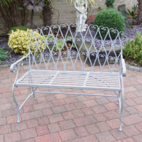 "Love Heart" Metal Bench in Situ 