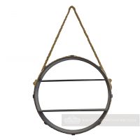 Hanging rope shelf circular design