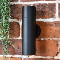 Black Spotlight Cylinder Wall Light 