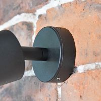 Close up of circular mounting plate 