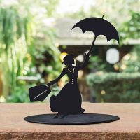 Mary Poppins Silhouette Ornament Created From Steel