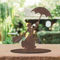 Mary Poppins Rustic Garden Silhouette Ornament in the Garden