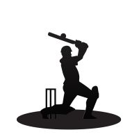 Cricket Player Door Stop Created Out of Iron