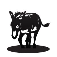 Donkey Door Stop Created Out of Iron Donkey Door Stop Created Out of Iron