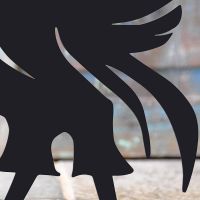 Close-up of the Black Finish on the Liver Bird Iron Door Stop Close-up of the Black Finish on the Liver Bird Iron Door Stop