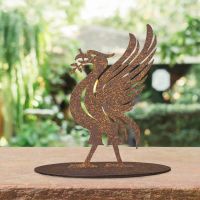 Rustic Liver Bird Silhouette Ornament in Situ