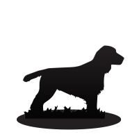 Cocker Spaniel Door Stop in Black
