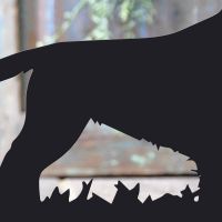 Close-up of the Black Finish on the Cocker Spaniel Door Stop