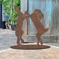 Boxing Hares Rustic Iron Door Stop in Situ in the Home