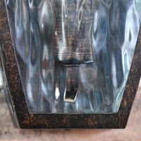 Close up of framework and textured pane 