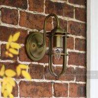 Antique Brass lantern on Manor House Antique Brass lantern on Manor House