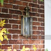 Elmslea Large Brass Half Wall Lantern Elmslea Large Brass Half Wall Lantern