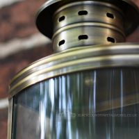 Elmslea Large Brass Half Wall Lantern Elmslea Large Brass Half Wall Lantern