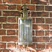 Elmslea Large Brass Half Wall Lantern Elmslea Large Brass Half Wall Lantern